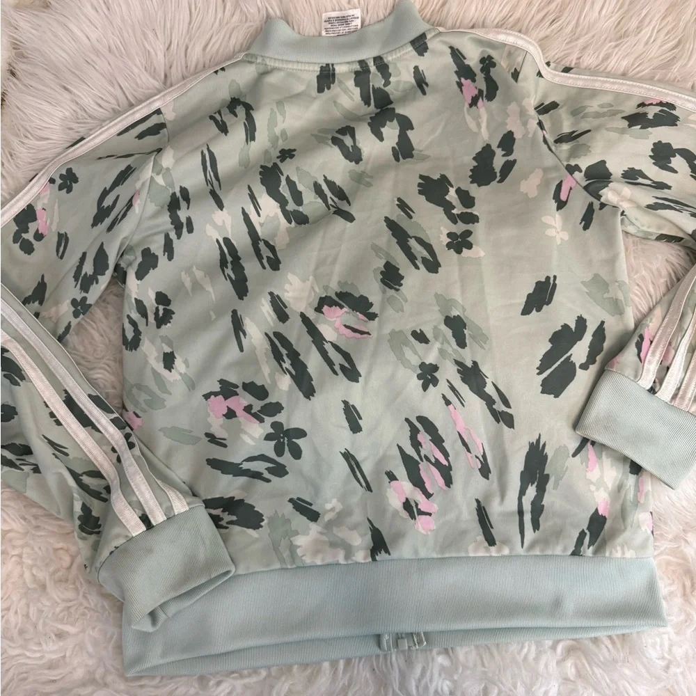 Adidas Mint Green and Soft Pink Jacket